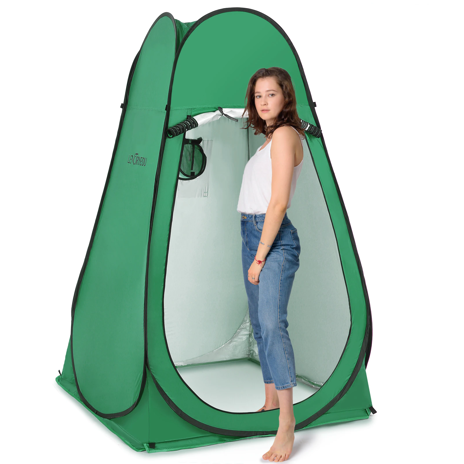 Cheap Goat Tents Popup Pod Changing Room Privacy Tent Portable Outdoor Shower Tent Camp Toilet Rain Shelter For Camping Beach Self driving Travel   